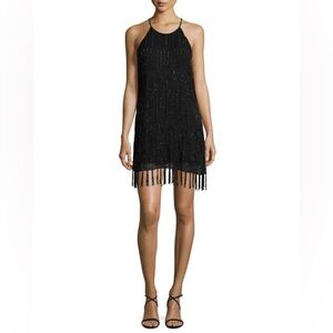 BNWT Joie Sanibel Dress Onyx Fringe Beaded